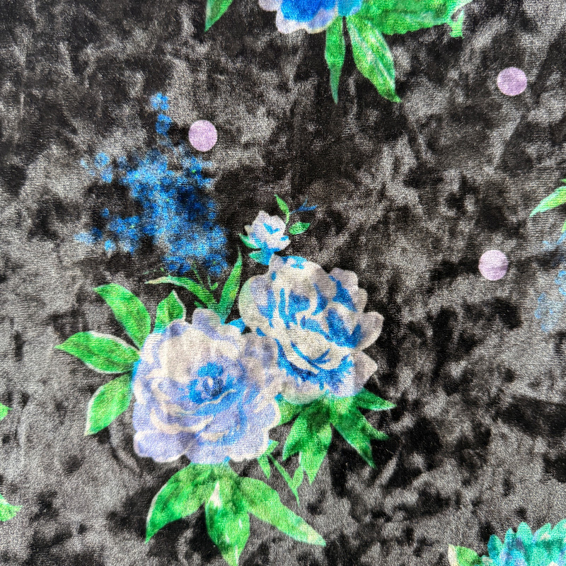 NO5003 Imitation Acetate Square Velvet Fabric