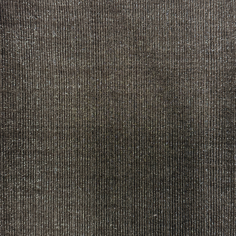 NO6110 Silver Thread European Cotton Velvet Fabric