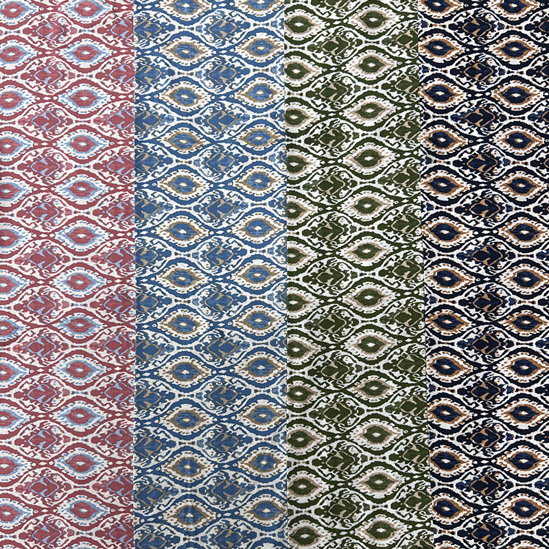 45S Printed Rayon Fabric – Ikat Style 45S Printed Rayon Fabric – Ikat Style