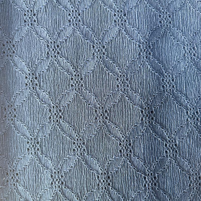 NO7002 Modern diamond pattern warp-knitted crepe fabric